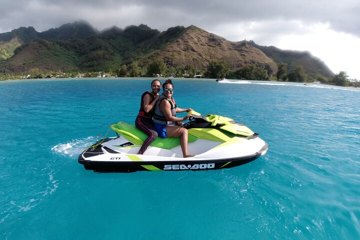 Moorea Solo or Twin Island Tour Jet Ski 4 hours - Photo 1 of 6